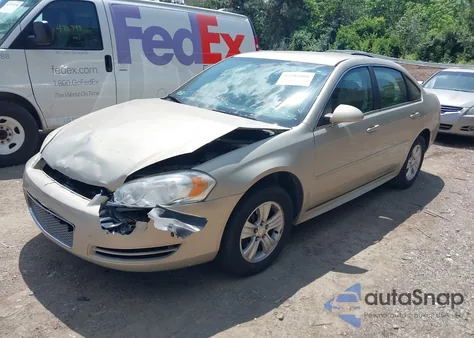 2012 Chevrolet Impala Ls из США, поврежденный, VIN 2G1WF5E32C1226597